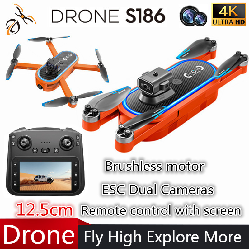 Drone 2025 S186 Profesional 4K - Drone Camera Professional ulasan dan harga