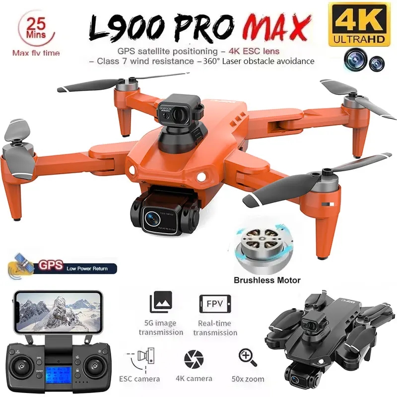 L900 Pro MAX Drone GPS, mainan - Drone Camera Professional ulasan dan harga