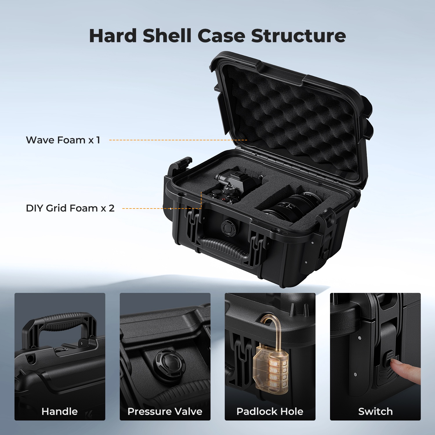 K&F CONCEPT, Kotak Keras Kamer - Drone Camera Case ulasan dan harga